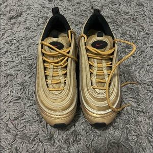 Nike Air Max 97 “Metallic Gold” Size Men US 4Y(Women size 5.5W)